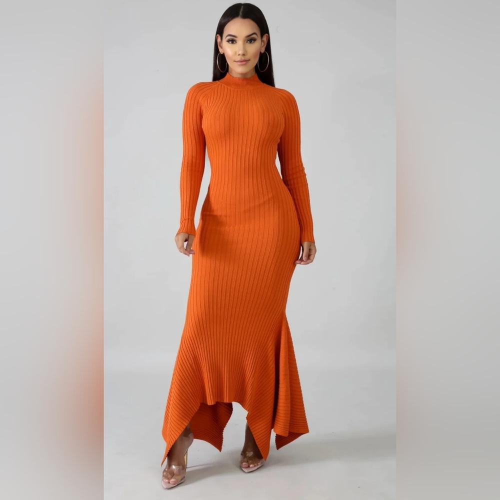 Ribbed Dress Maxi